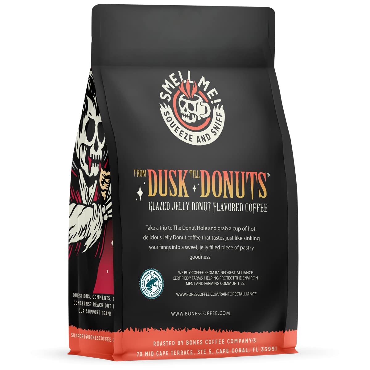Bones Coffee aroma-rich-beans highlight fresh flavor from small-batch roasting for a vibrant brew.