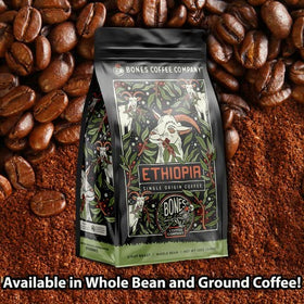 Bones Coffee artisan small-batch roast shown for fresh flavor