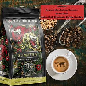 Bones Coffee Company Artisan small-batch roast preserves bold character
