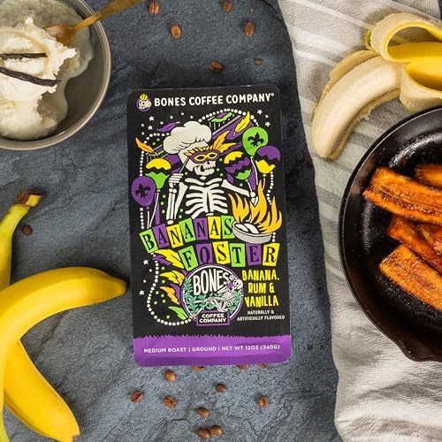 Bones Coffee Bananas Foster aroma note highlighting vanilla and banana cues