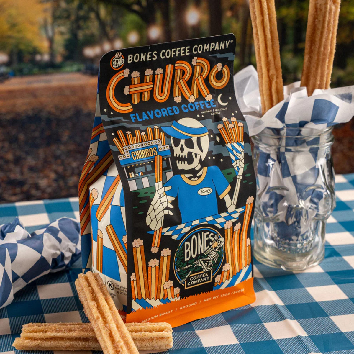 Bones Coffee Company artisan roasted beans deliver fresh flavor from small-batch roasting.