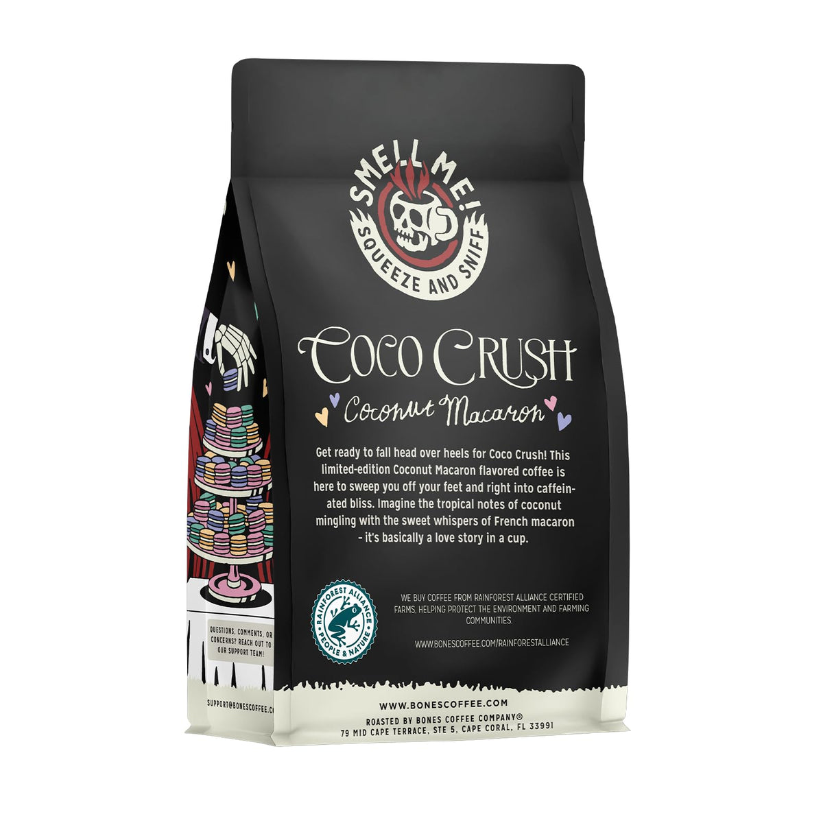 Bones Coffee Coco Crush cup ready to sip tropical notes