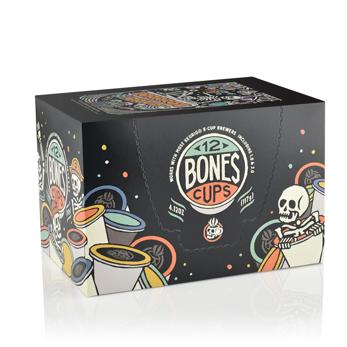 Bones Coffee Company sweet cream cheese icing sip pods evoke bakery notes for a comforting cup.