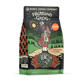 Bones Coffee Company Highland Grog decaf beans with rich flavor potential