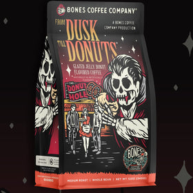 Bones Coffee From Dusk Till Donuts auto-drip compatible for quick, consistent mornings.