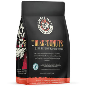 Bones Coffee From Dusk Till Donuts bag-sealed preserves freshness for daily brewing.