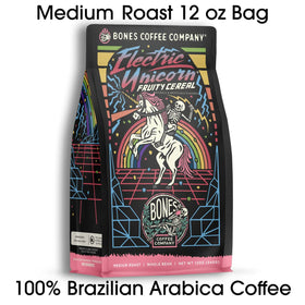Bones Coffee Electric Unicorn ground coffee ready for auto drip brewing