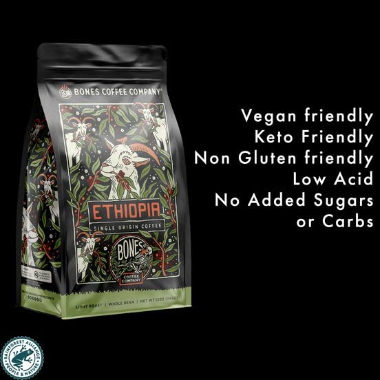 Bones Coffee Ethiopia berry notes add subtle sweetness