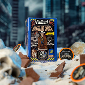 Close-up of Bones Coffee Fallout Wasteland Crunch pod showing texture.