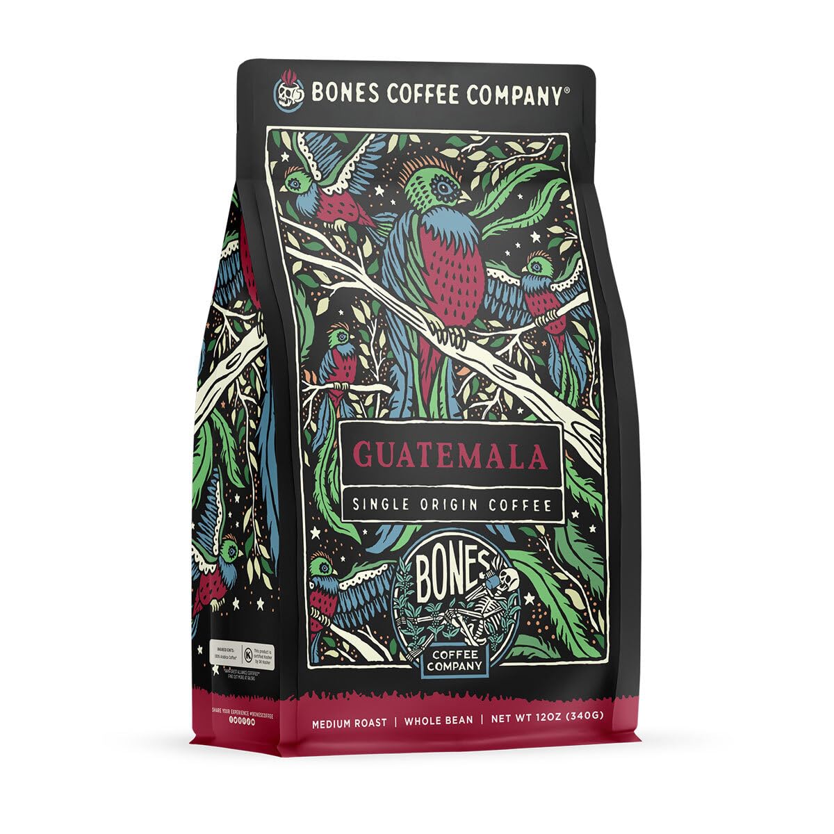 Bones Coffee Guatemala single-origin bag — vibrant flavor profile for morning rituals.