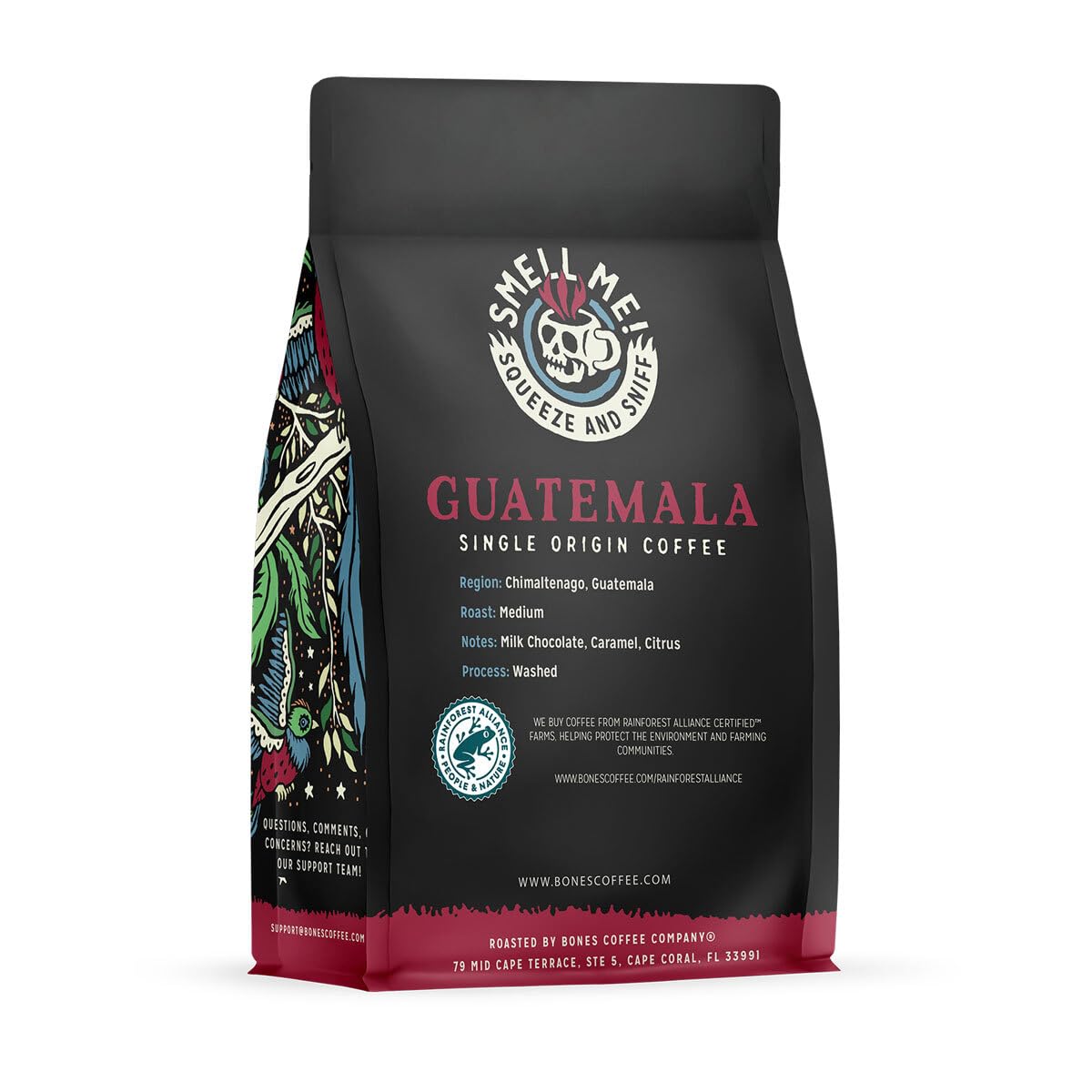 Bones Coffee Guatemala whole-bean image — ideal for grinding at home.