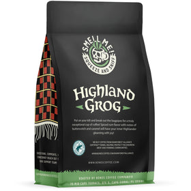 Bones Coffee Highland Grog whole bean arabica for versatile grinding