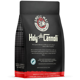 Close up of Holy Cannoli beans with rich Brazilian Arabica aroma