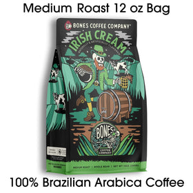 Bones Coffee Company Irish Cream French Press brew highlighting smooth low-acid profile