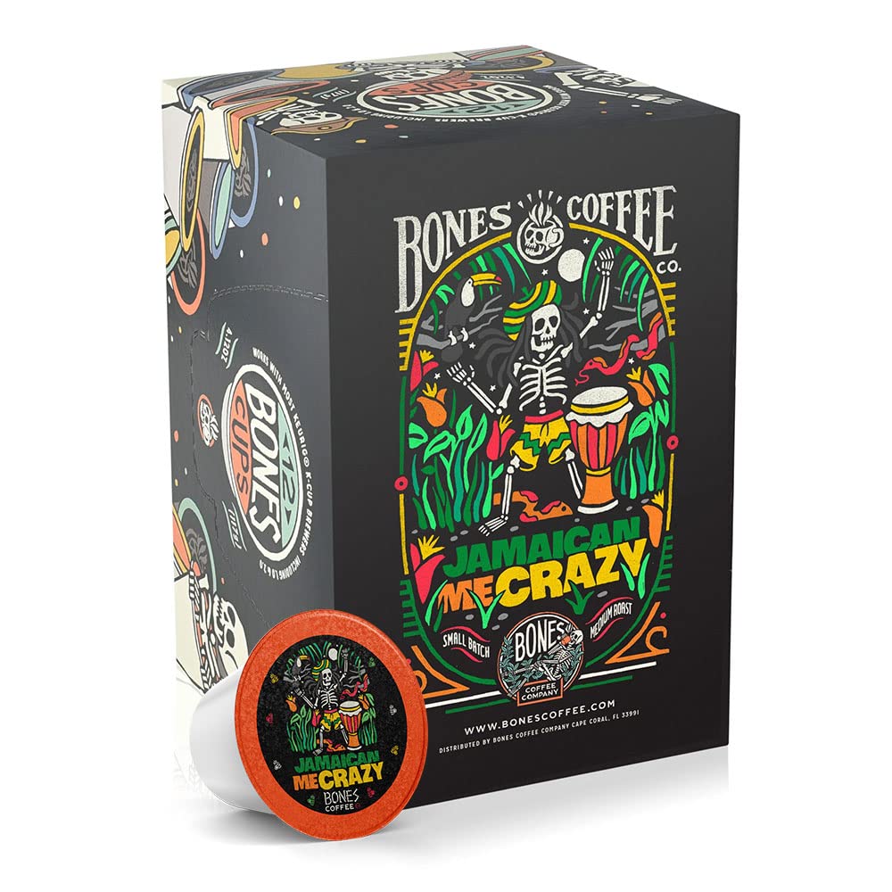 Bones Coffee Jamaican Me Crazy pods pack: tropical vanilla-caramel notes for bold mornings