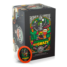 Bones Coffee Jamaican Me Crazy pods pack: tropical vanilla-caramel notes for bold mornings