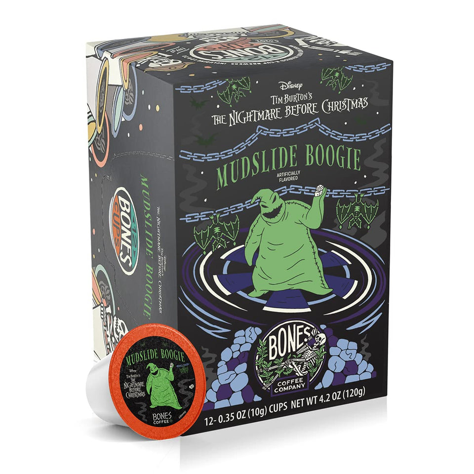 Bones Coffee Mudslide Boogie chocolate pod delivers rich flavor for Keurig brewers.