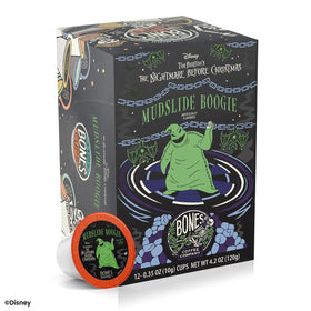 Keurig-compatible Bones Coffee Mudslide Boogie cup-ready pod.