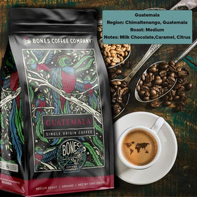 Bones Coffee resealable-bag freshness — keeps beans vibrant for every brew.