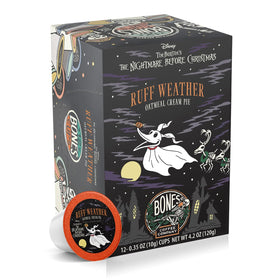 Bones Coffee Ruff Weather pack, eye-catching design for a bold morning brew