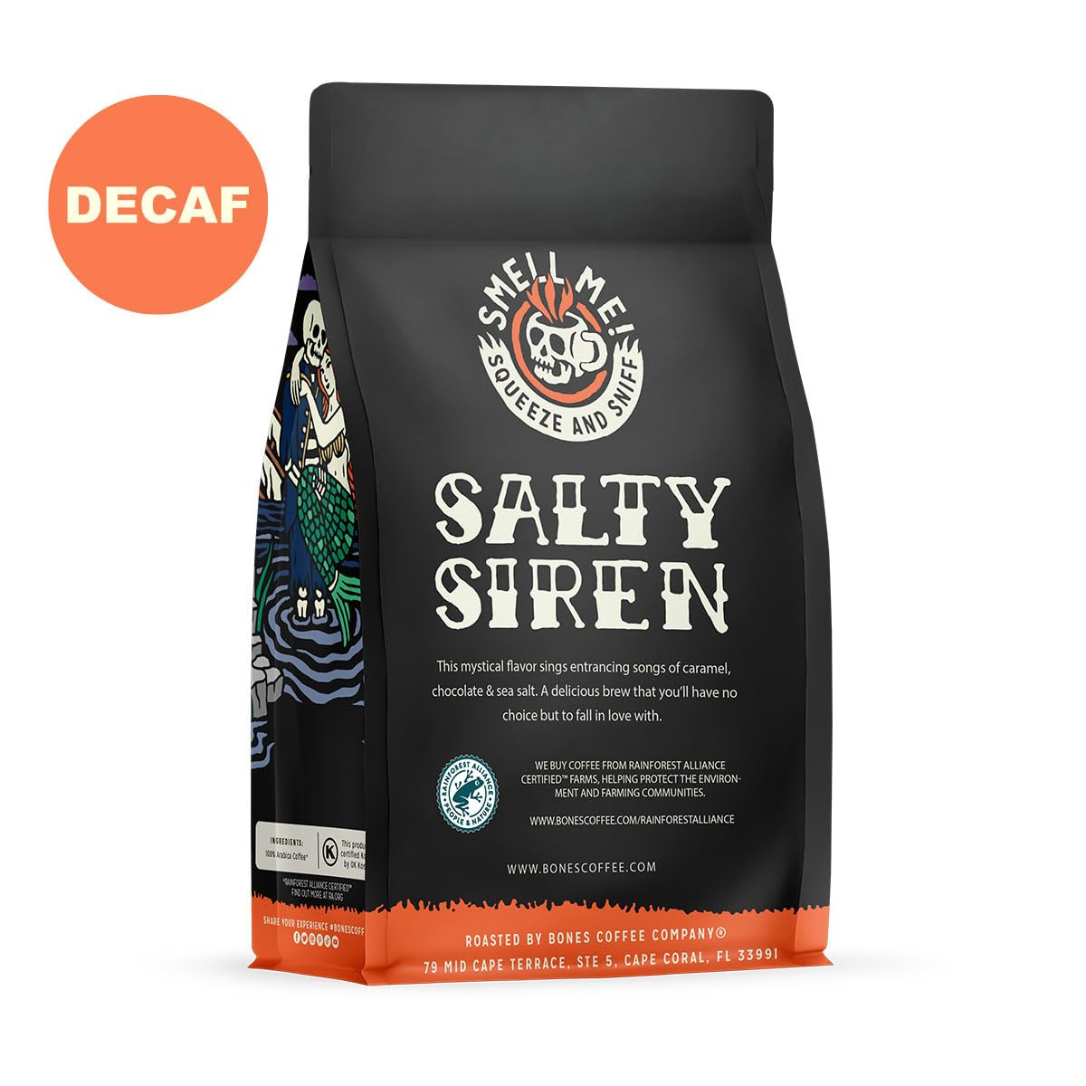 Bones Coffee Salty Siren ground coffee for auto drip ready to brew