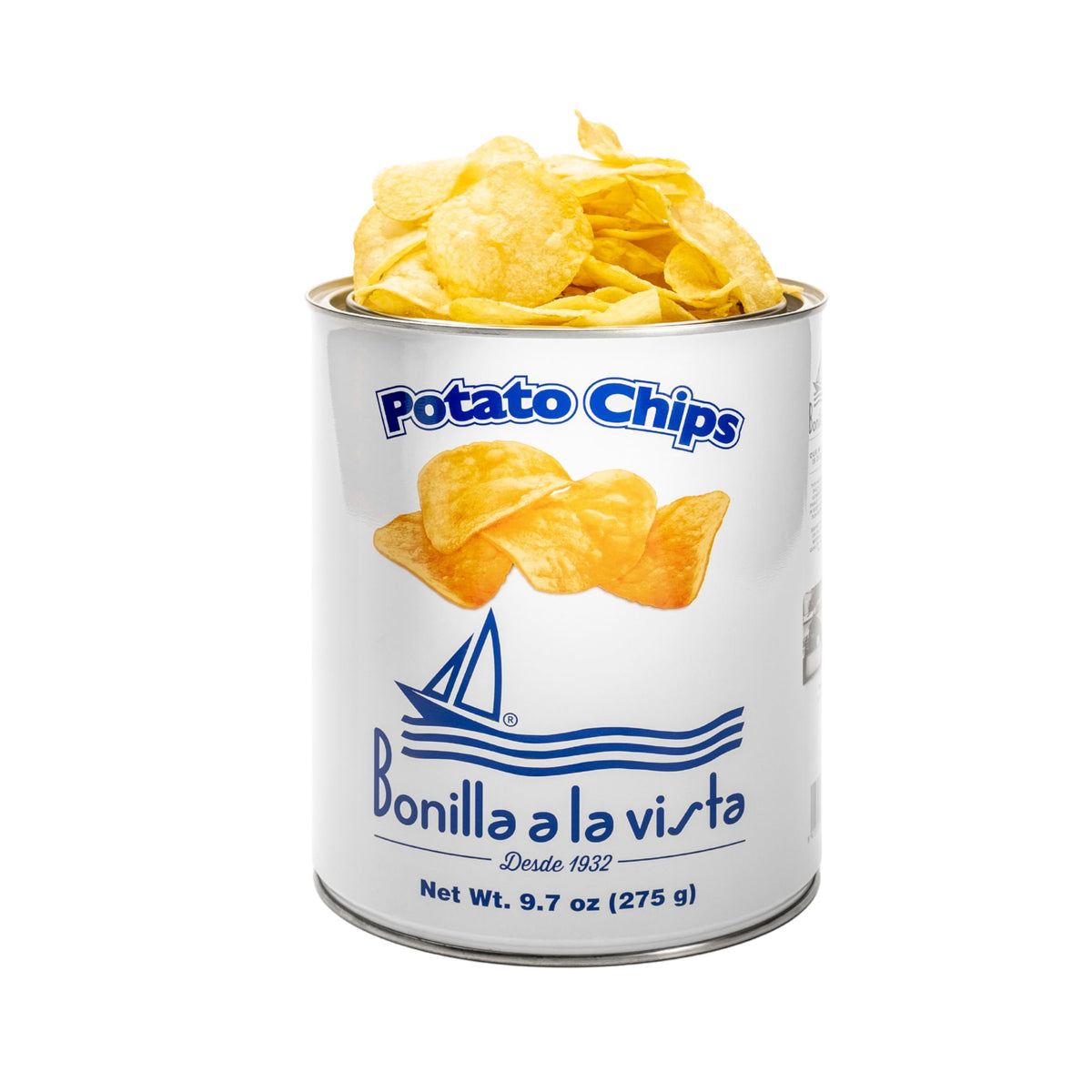 Bonilla a la Vista chips crisp closeup highlights golden crunch and olive oil richness