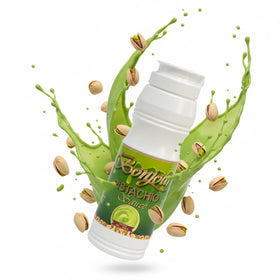 Bonjour Pistachio Cream Sauce bottle showing silky texture for rich desserts.