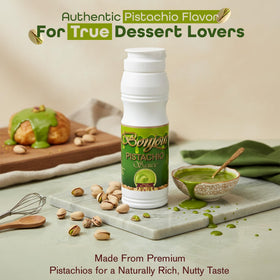 Bonjour Pistachio Cream Sauce latte topping offers creamy, balanced flavor.