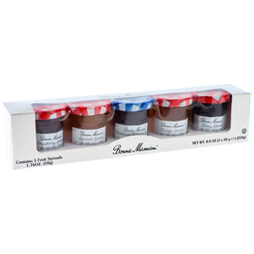 Bonne Maman cherry preserve jar with classic label, great as yogurt topping