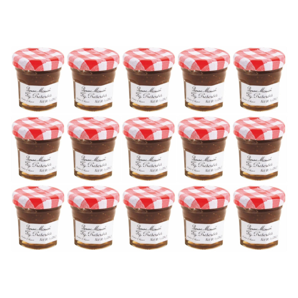 Bonne Maman fig spread in 1oz jars, ideal for cheese boards and bread pairing