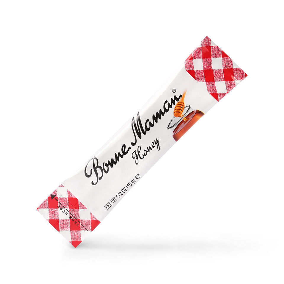 Bonne Maman Honey Sticks offer convenient, individually wrapped sweetness for tea on the go.