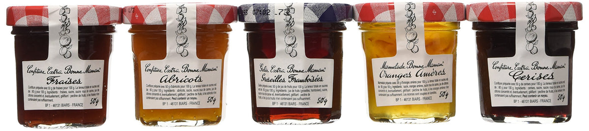 Bonne Maman Mini Jams mixed fruit collection jar for family breakfasts