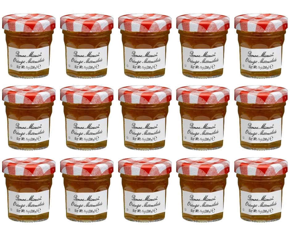 Bonne Maman Orange Marmalade 15-pack jars on display, ideal pantry staple