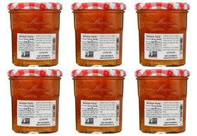 Toast topped with Bonne Maman orange marmalade for a bright morning flavor.