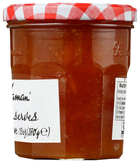 Bonne Maman Peach Preserve gift-ready jar, ideal for pantry gifting.