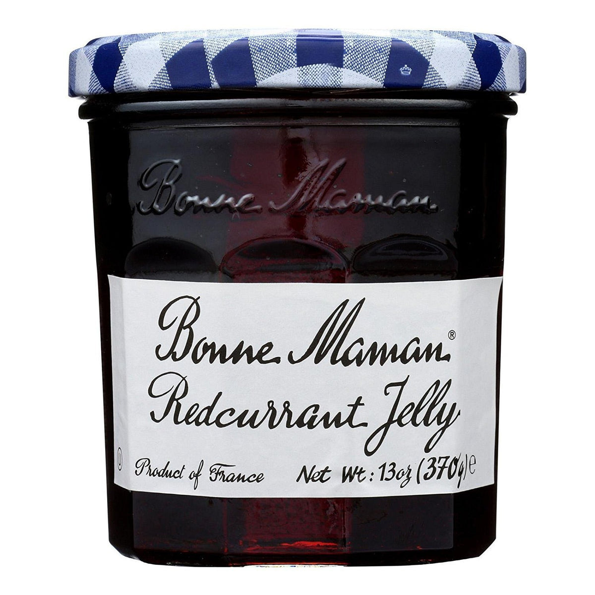 Bonne Maman Red Currant Jelly jar with bright fruity glaze for toast and cheese boards.
