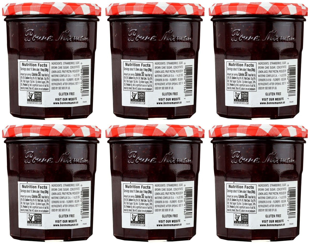 Spoonful of Bonne Maman preserves reveals real fruit texture and color