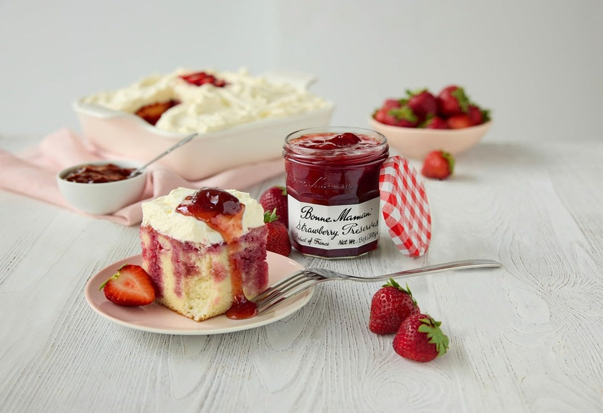 Toast with Bonne Maman preserves creates a fruity breakfast treat