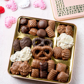 Bonnie and Pop premium chocolate tin for celebrations and heartfelt thanks.