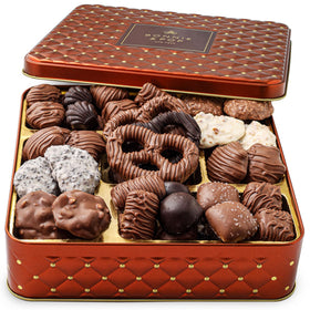 BONNIE AND POP chocolate gift basket front view, ideal for gifting occasions and celebrations.