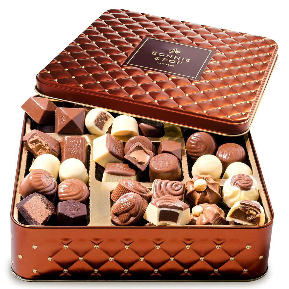 Bonnie & Pop Mother's Day gift box with Belgian chocolate truffles.