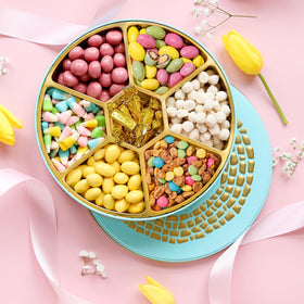 Bonnie and Pop Easter candy corn adds playful color to the table.