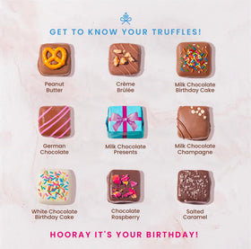 Individually wrapped truffles ensure freshness and easy sharing at parties