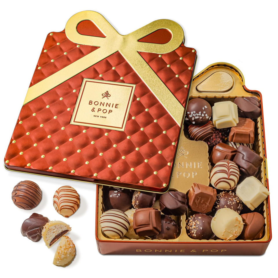 Bonnie and Pop Mothers Day basket with assorted truffles, ideal for gifting.