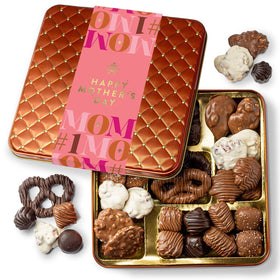 Bonnie and Pop Mother's Day chocolate gift basket, ready to delight mom