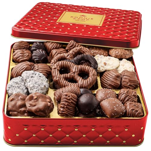 BONNIE AND POP Mother's Day gift basket in a red keepsake tray for gifting