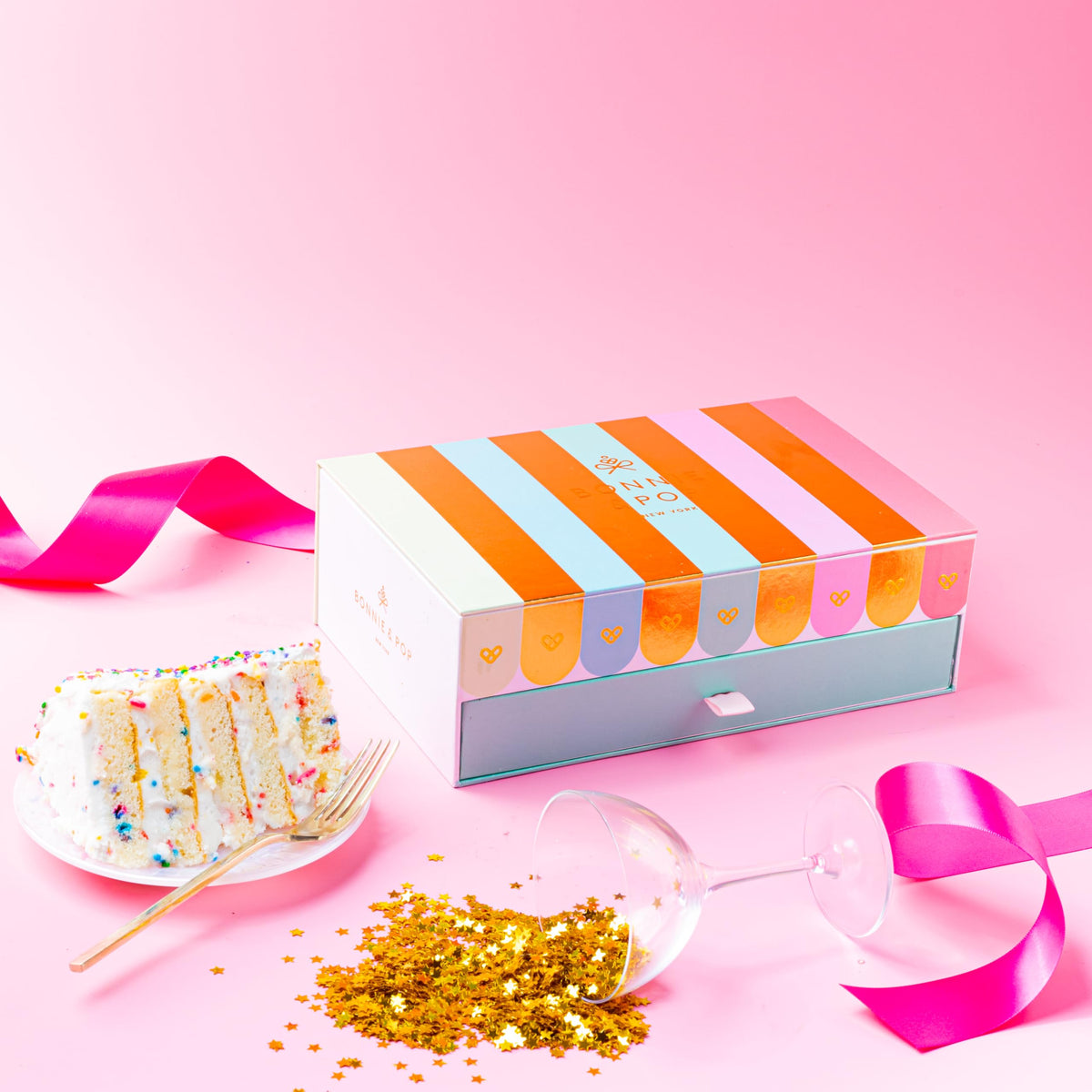 Beautiful two-tier box design enhances gifting experience for him, her, or family