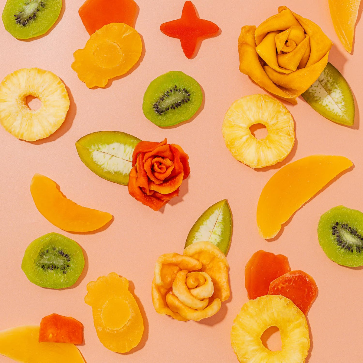 Pineapple pieces by Bonnie and Pop for tropical sweetness in snacking moments.