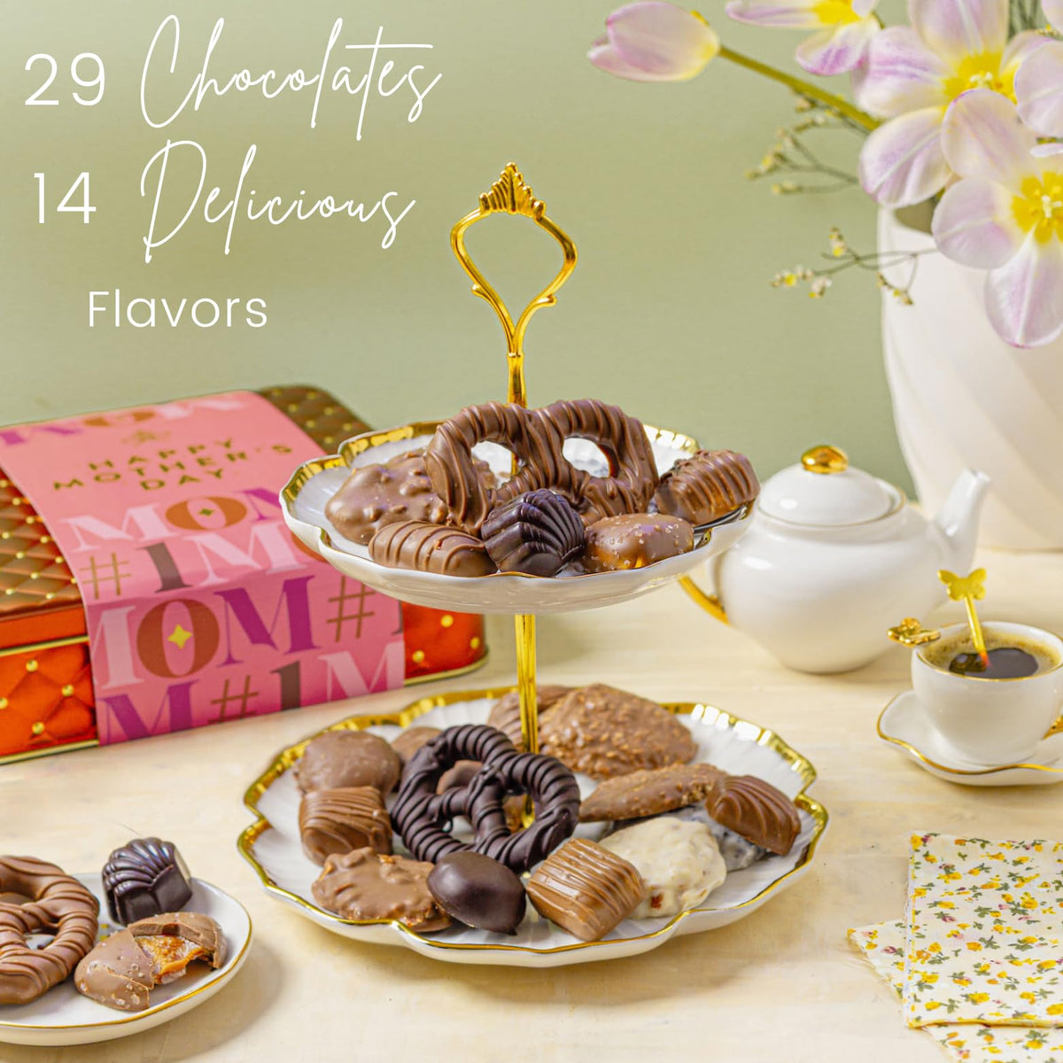 Bonnie and Pop premium chocolate assortment of 29 treats for gifting
