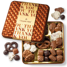 Bonnie & Pop Thank You Gift Basket packaging ready to send for clients and coworkers.